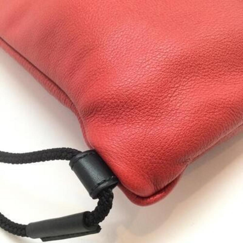 Gucci Red Backpack Leather Drawstring - image 5